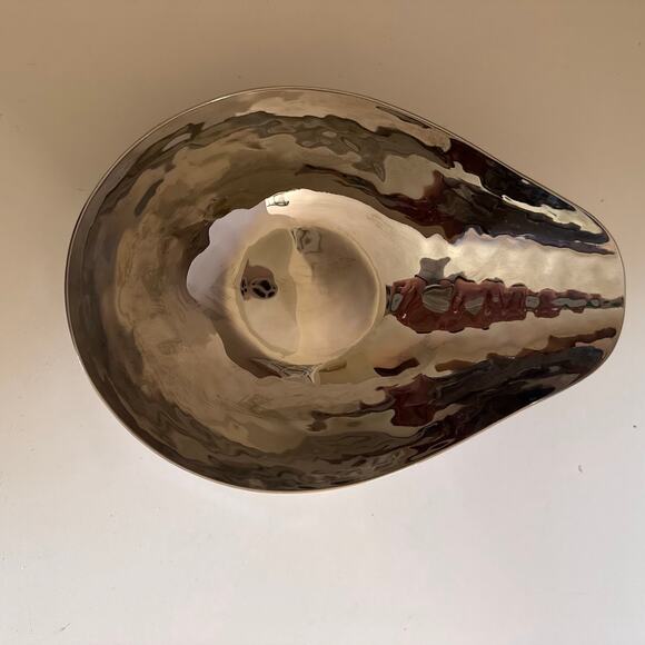 Simon Pearce Hammered Stainless Steel Metal Bowl Silver Retired - Picture 3 of 8